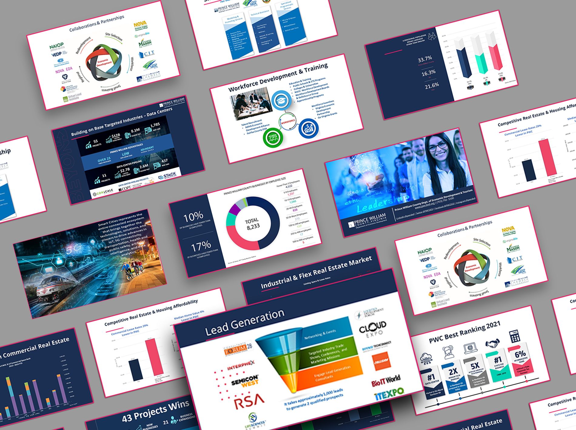 Economic data infographic